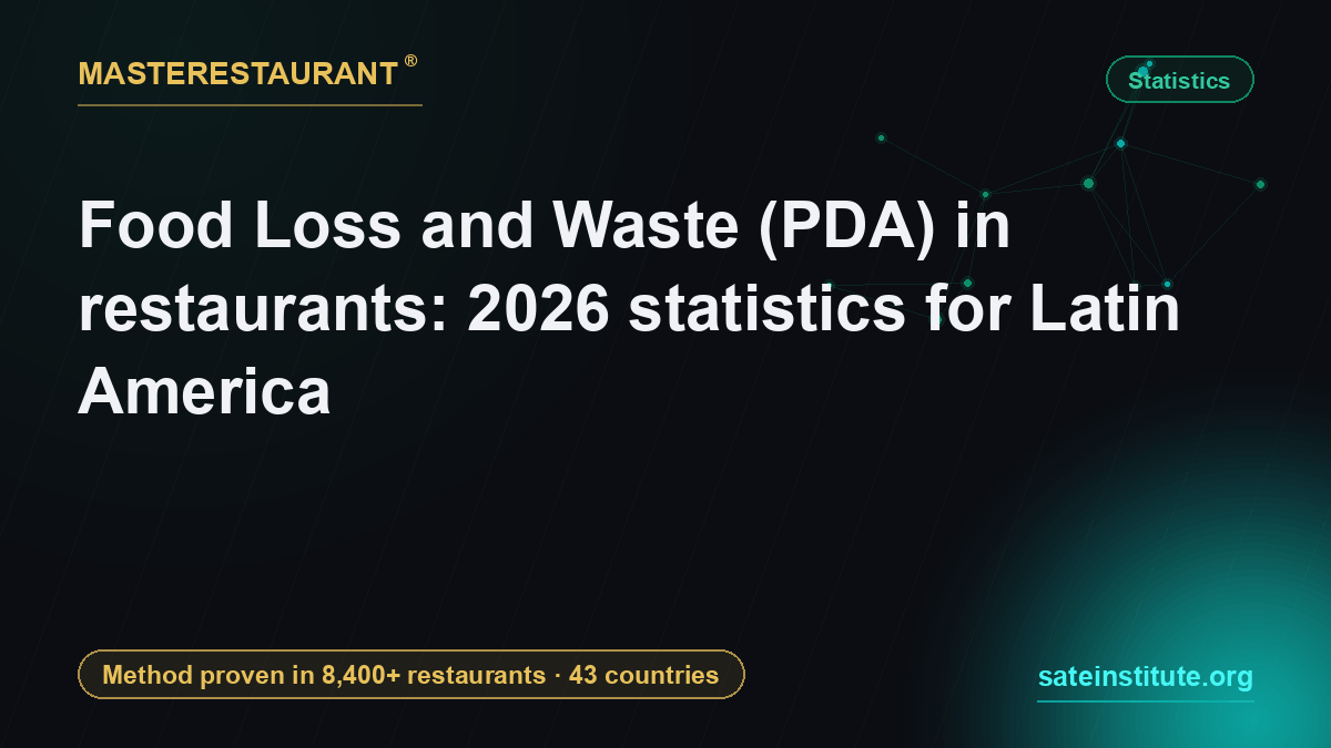 Food Loss and Waste (PDA) in restaurants: 2026 statistics for Latin America — Masterestaurant