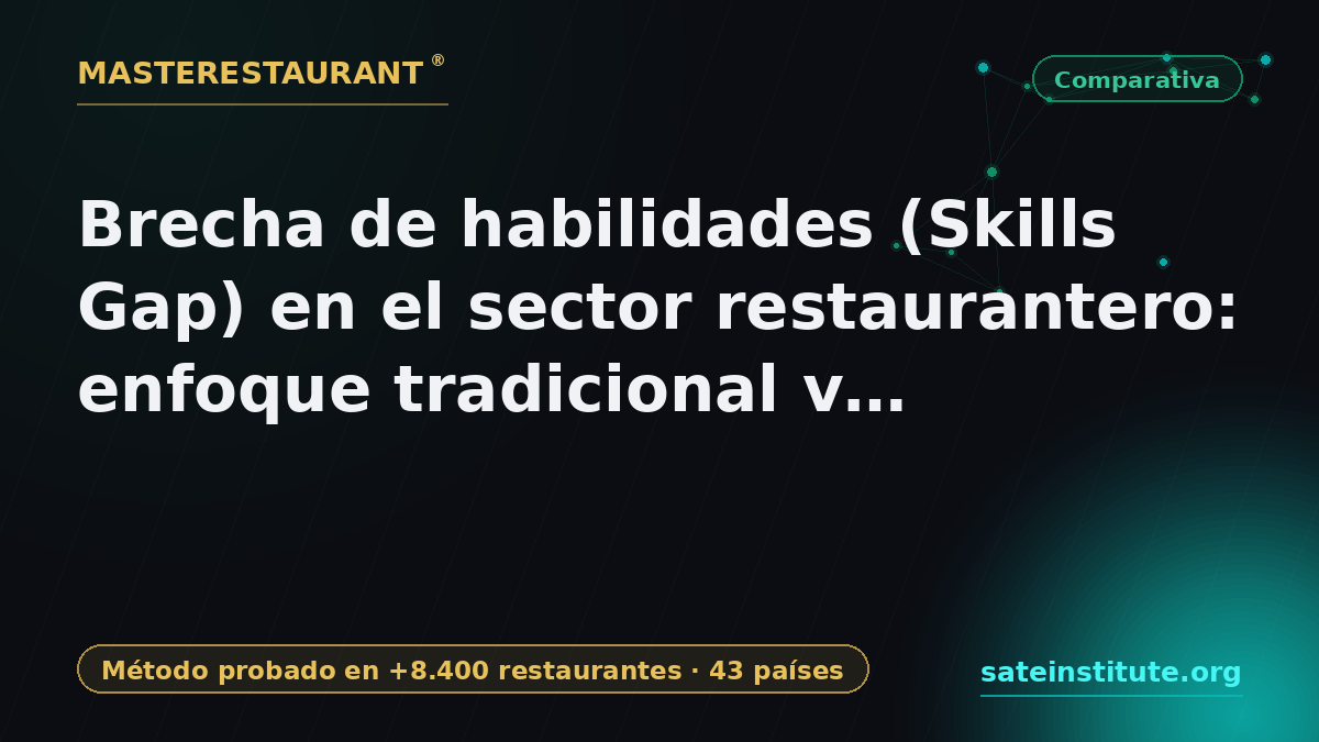 Skills Gap in the restaurant sector: traditional approach vs the Masterestaurant methodology — Masterestaurant