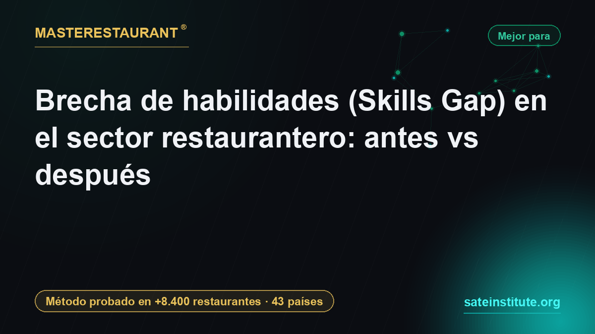 The skills gap in the restaurant sector: before vs after — Masterestaurant