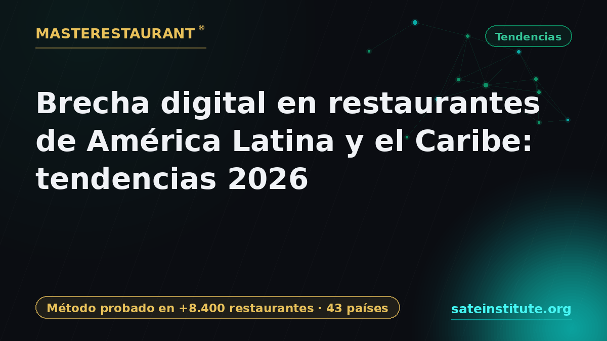 Brecha digital en restaurantes de América Latina y el Caribe: tendencias 2026 — Masterestaurant
