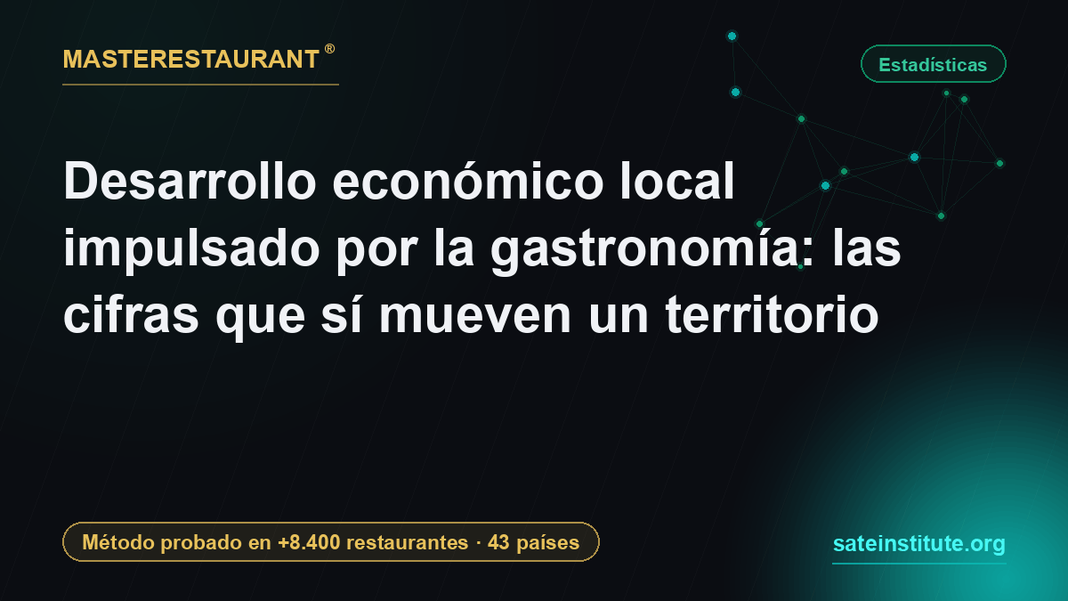 Desarrollo económico local impulsado por la gastronomía: las cifras que sí mueven un territorio — Masterestaurant