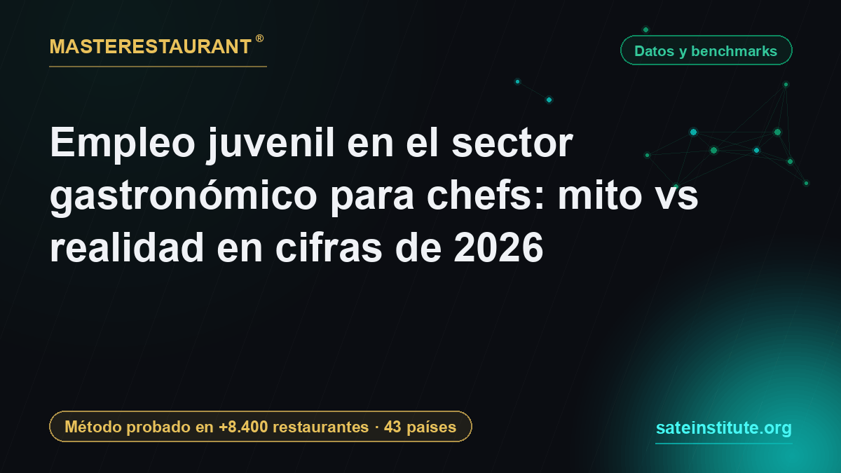 Youth employment in the food service sector for chefs: myth vs reality in 2026 figures — Masterestaurant