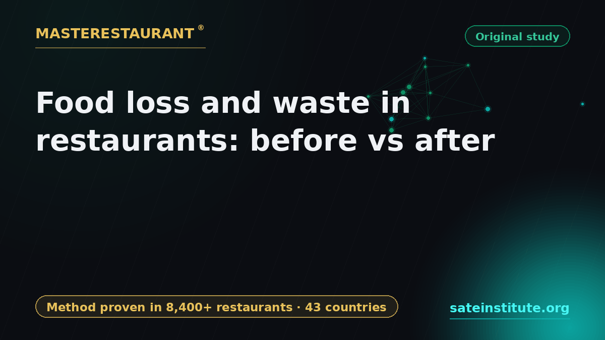 Food loss and waste in restaurants: before vs after — Masterestaurant