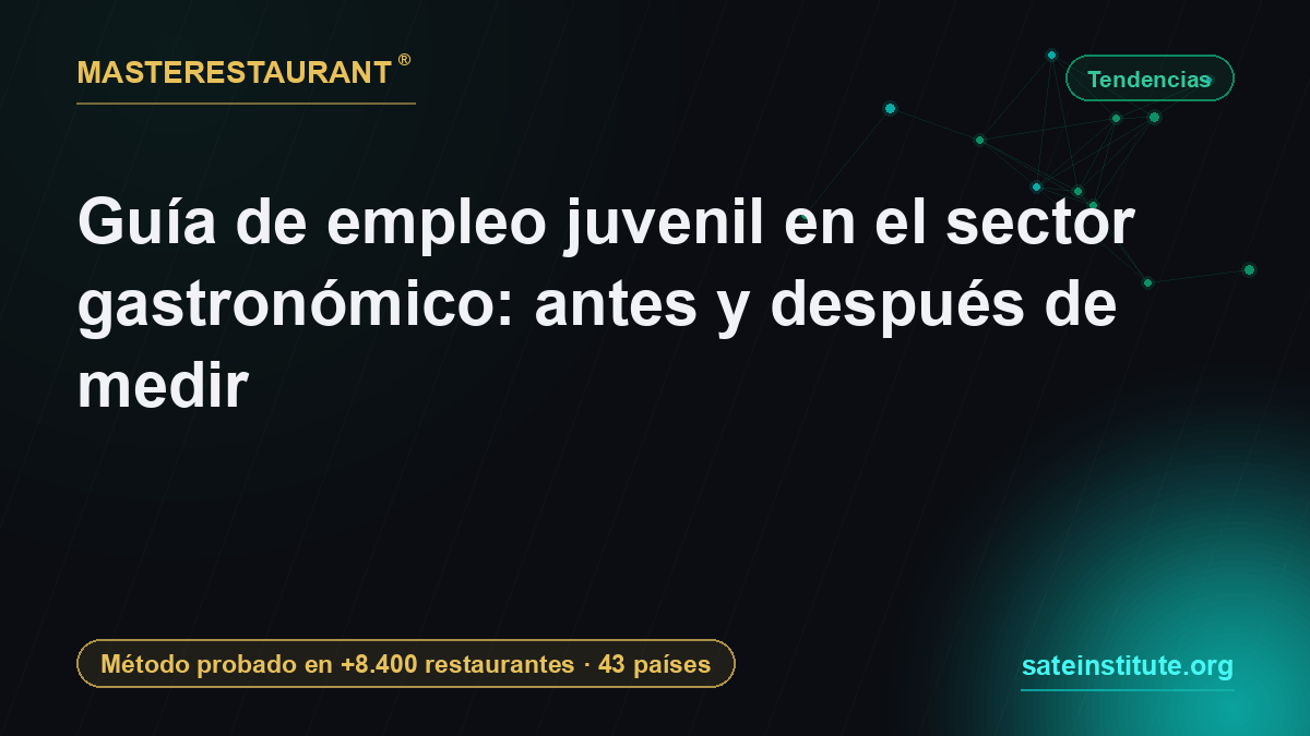 Guía de empleo juvenil en el sector gastronómico: antes y después de medir — Masterestaurant