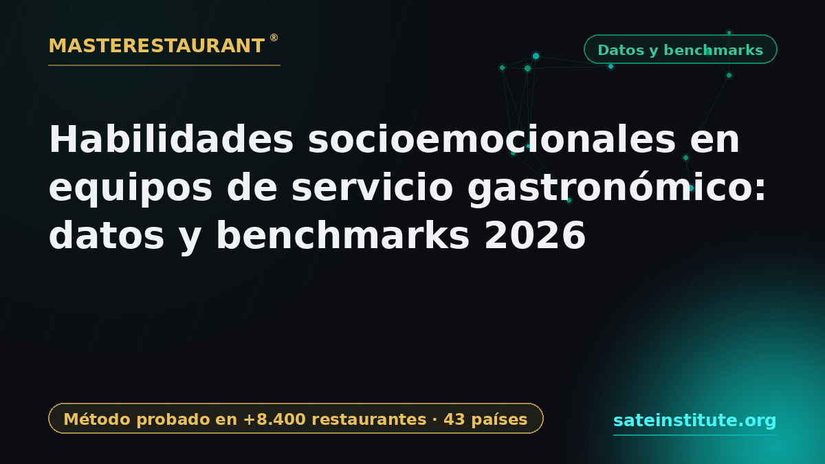 Habilidades socioemocionales en equipos de servicio gastronómico: datos y benchmarks 2026 — Masterestaurant