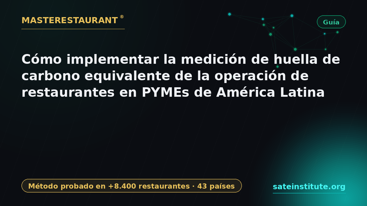 How to Implement Carbon Dioxide Equivalent Footprint Measurement for Restaurant Operations in Latin America — Masterestaurant
