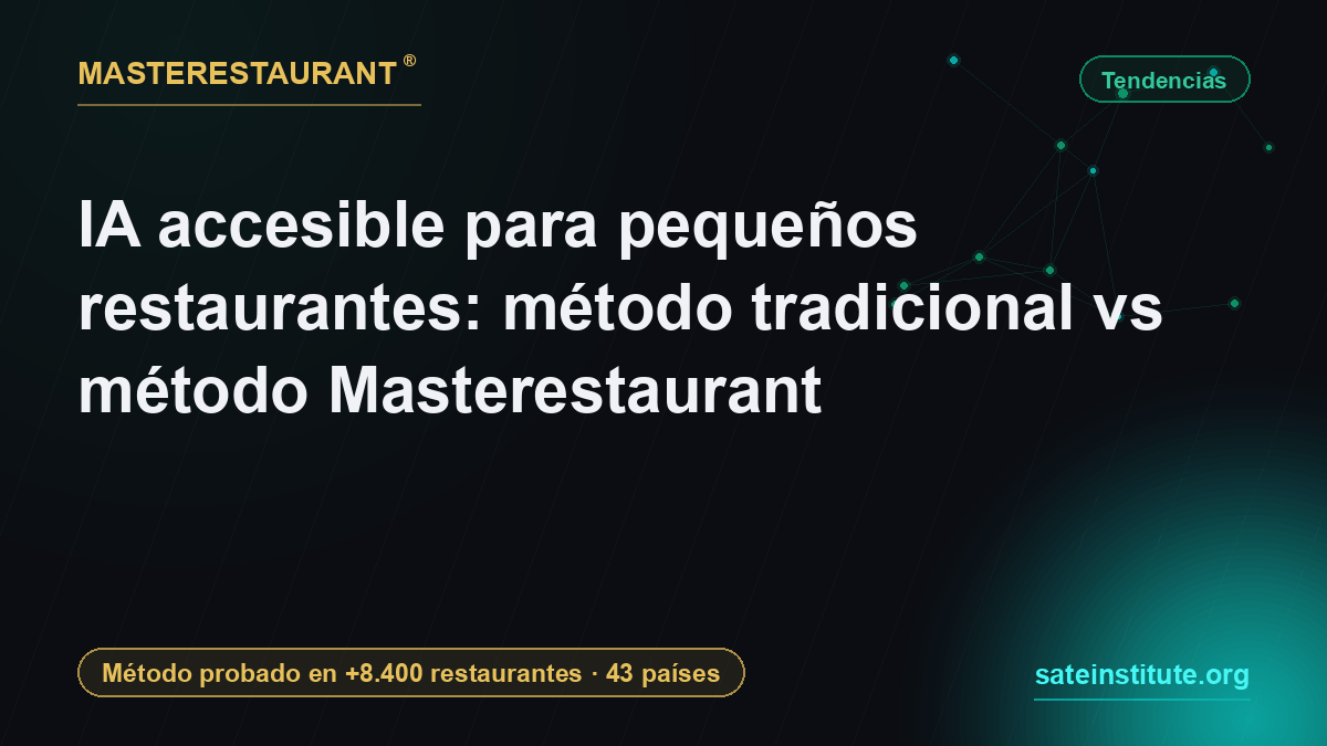 Affordable AI for small restaurants: traditional method vs Masterestaurant method — Masterestaurant