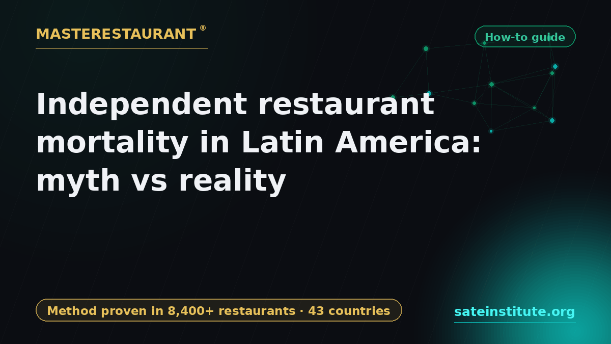 Independent restaurant mortality in Latin America: myth vs reality — Masterestaurant