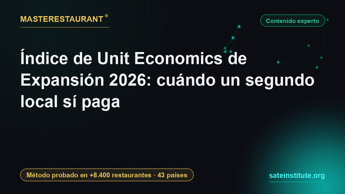 Expansion Unit Economics Index 2026: When a Second Location Actually Pays — Masterestaurant