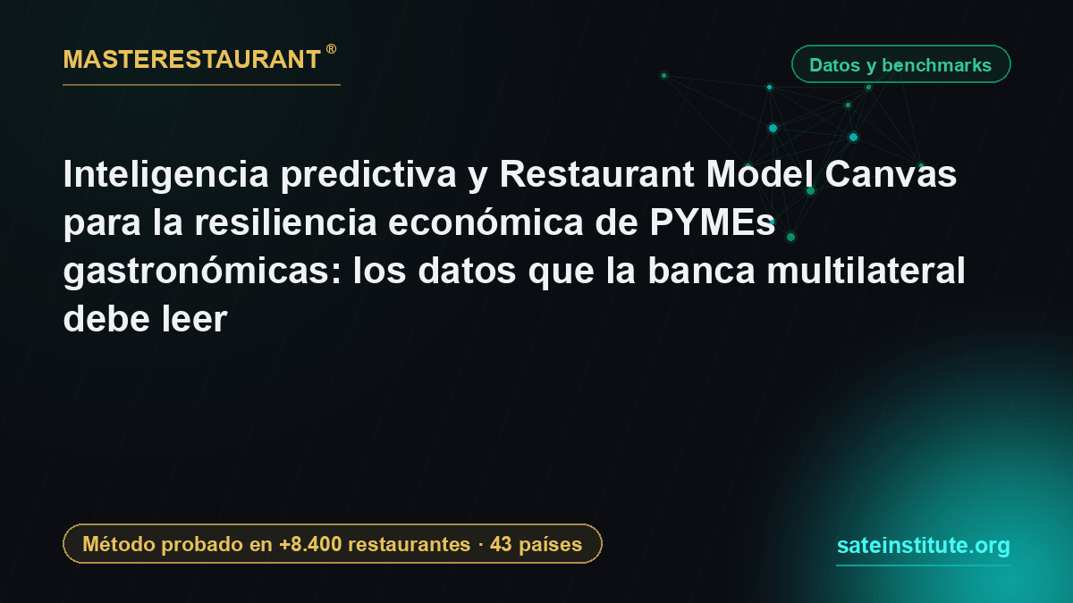 Inteligencia predictiva y Restaurant Model Canvas para la resiliencia económica de PYMEs gastronómicas: los datos que la banca multilateral debe leer — Masterestaurant