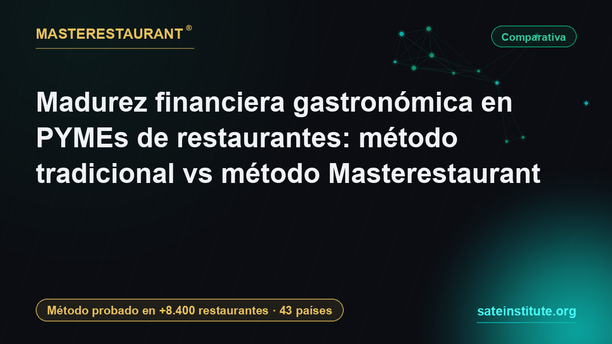Madurez financiera gastronómica en PYMEs de restaurantes: método tradicional vs método Masterestaurant — Masterestaurant