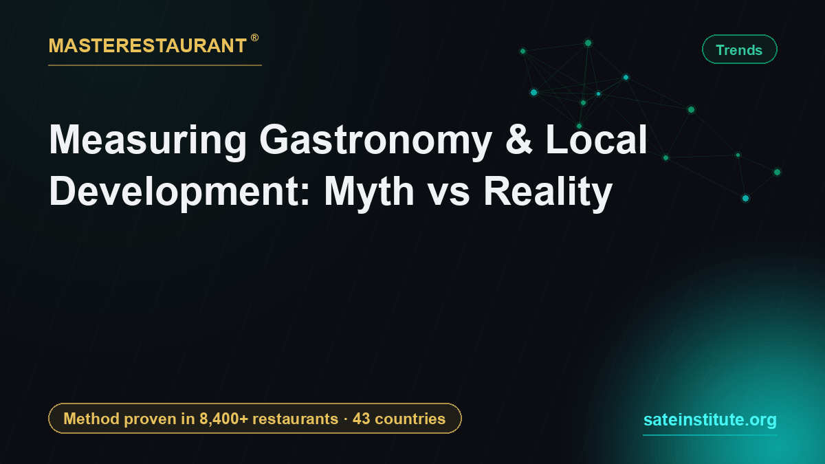 Measuring Gastronomy & Local Development: Myth vs Reality — Masterestaurant