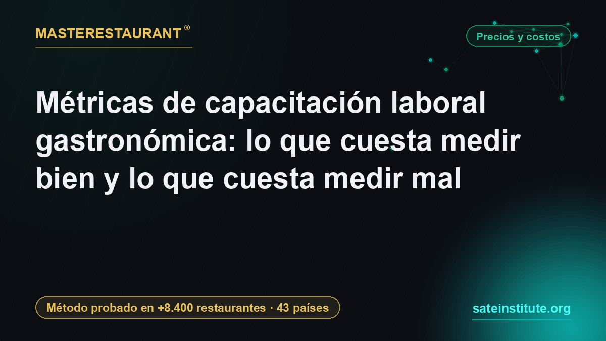 Métricas de capacitación laboral gastronómica: lo que cuesta medir bien y lo que cuesta medir mal — Masterestaurant