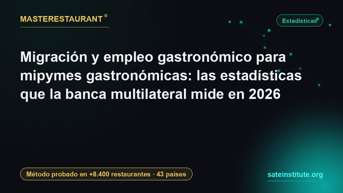 Migración y empleo gastronómico para mipymes gastronómicas: las estadísticas que la banca multilateral mide en 2026 — Masterestaurant