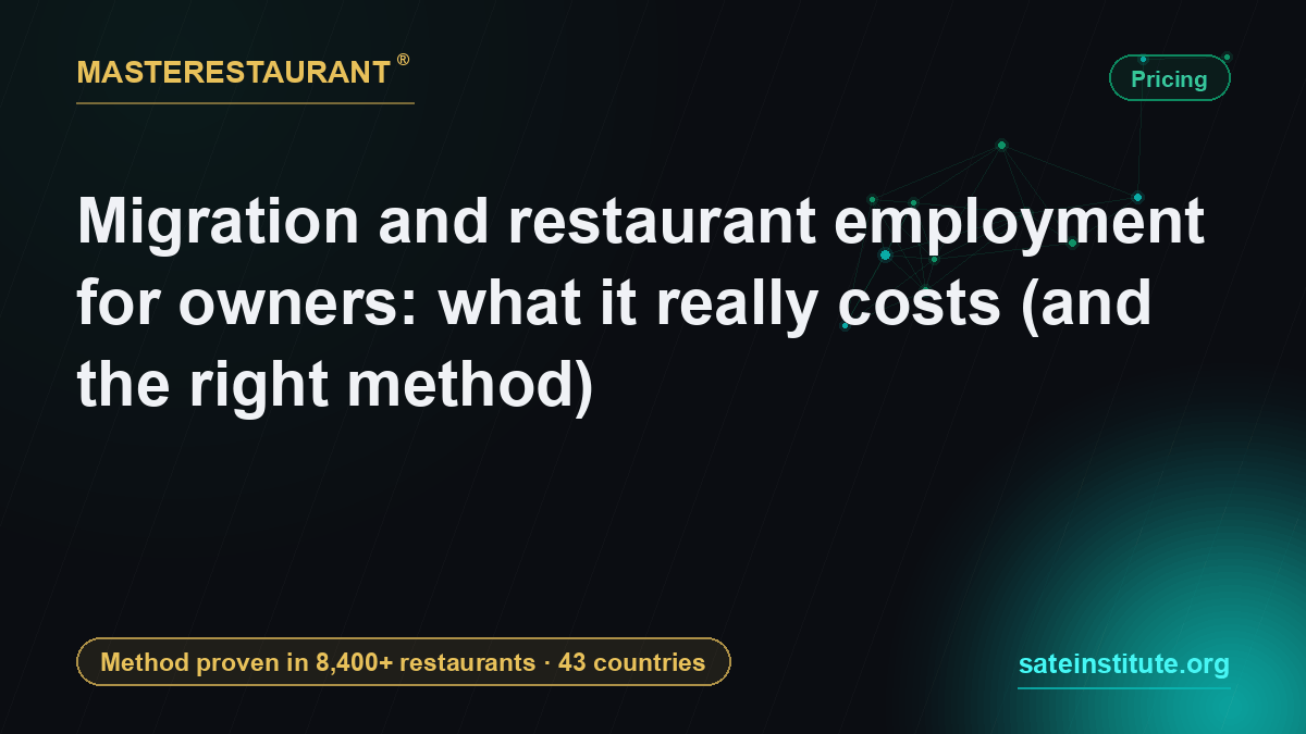 Migration and restaurant employment for owners: what it really costs (and the right method) — Masterestaurant