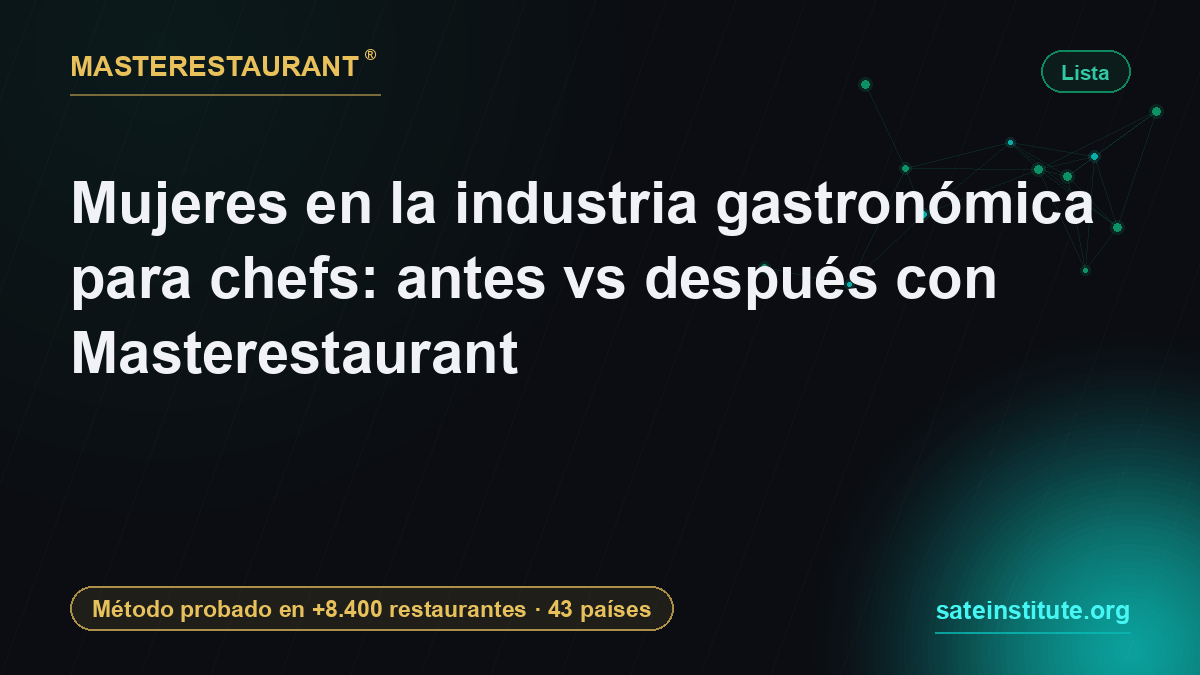 Women in the gastronomy industry for chefs: before vs after with Masterestaurant — Masterestaurant