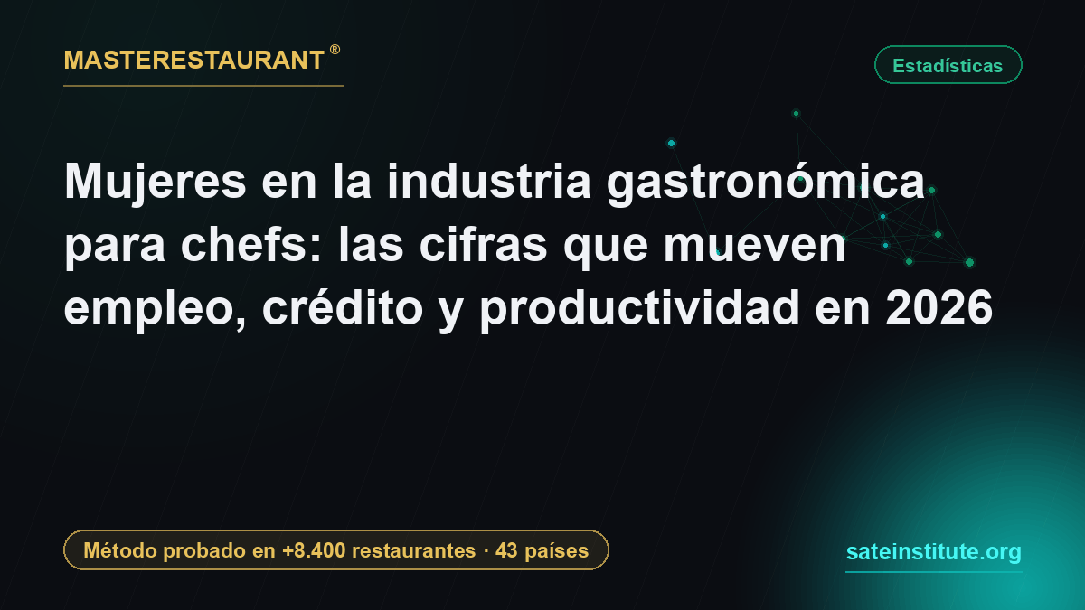 Mujeres en la industria gastronómica para chefs: las cifras que mueven empleo, crédito y productividad en 2026 — Masterestaurant