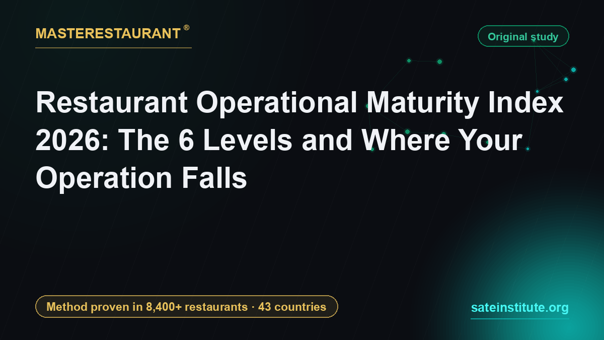 Restaurant Operational Maturity Index 2026: The 6 Levels and Where Your Operation Falls — Masterestaurant