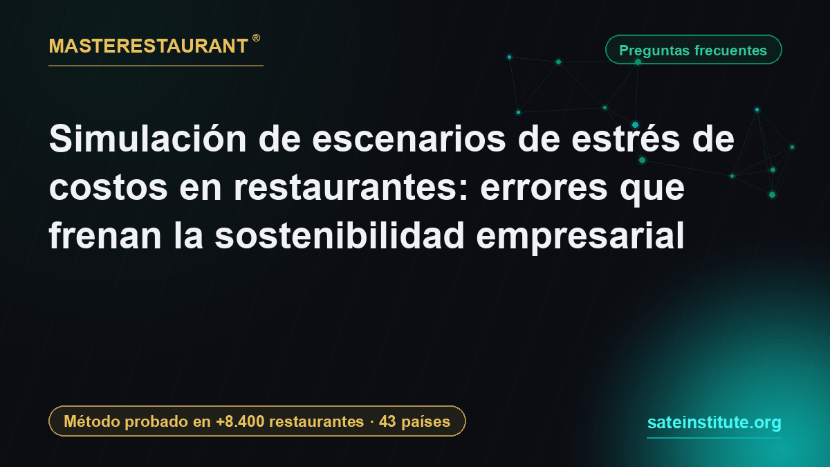 Stress testing restaurant costs: common mistakes vs. the right method for multilateral impact — Masterestaurant