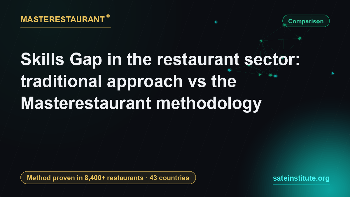 Skills Gap in the restaurant sector: traditional approach vs the Masterestaurant methodology — Masterestaurant