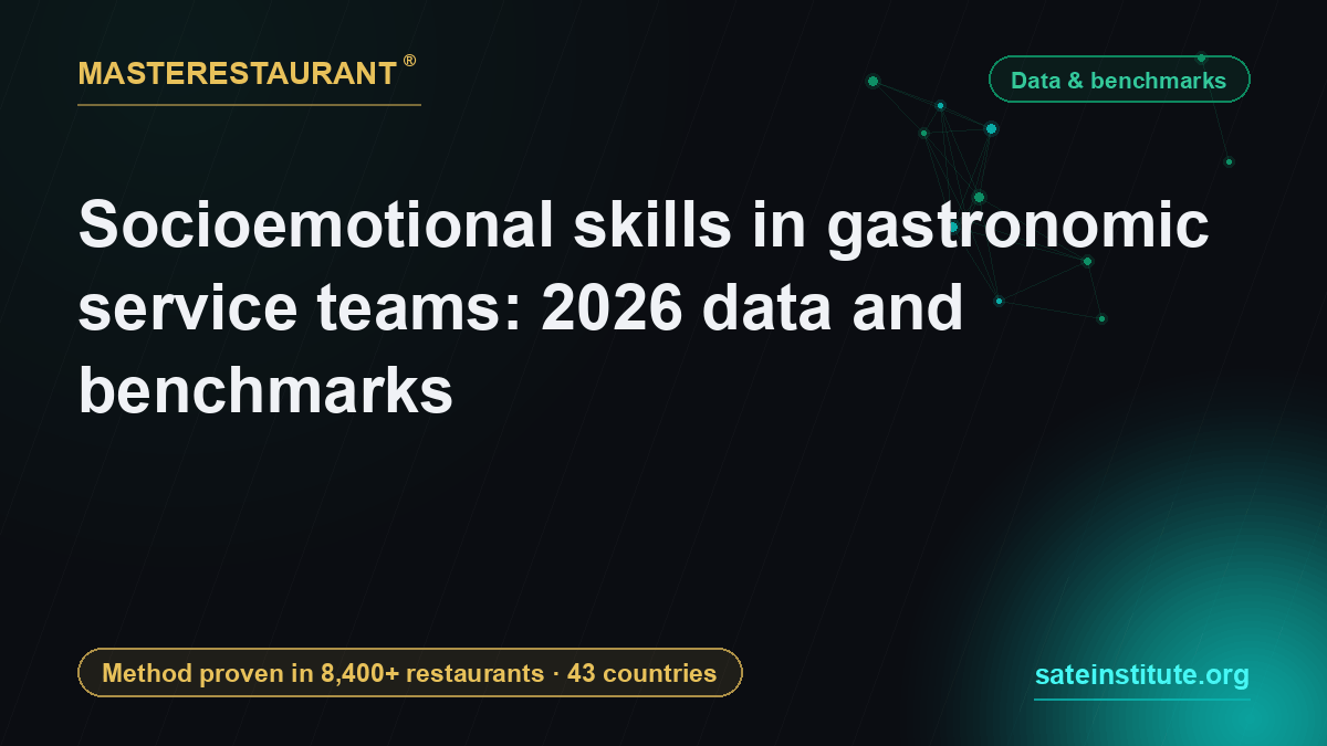Socioemotional skills in gastronomic service teams: 2026 data and benchmarks — Masterestaurant