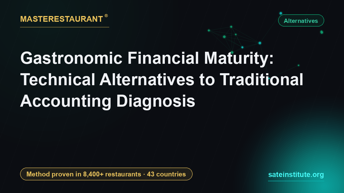 Gastronomic Financial Maturity: Technical Alternatives to Traditional Accounting Diagnosis — Masterestaurant