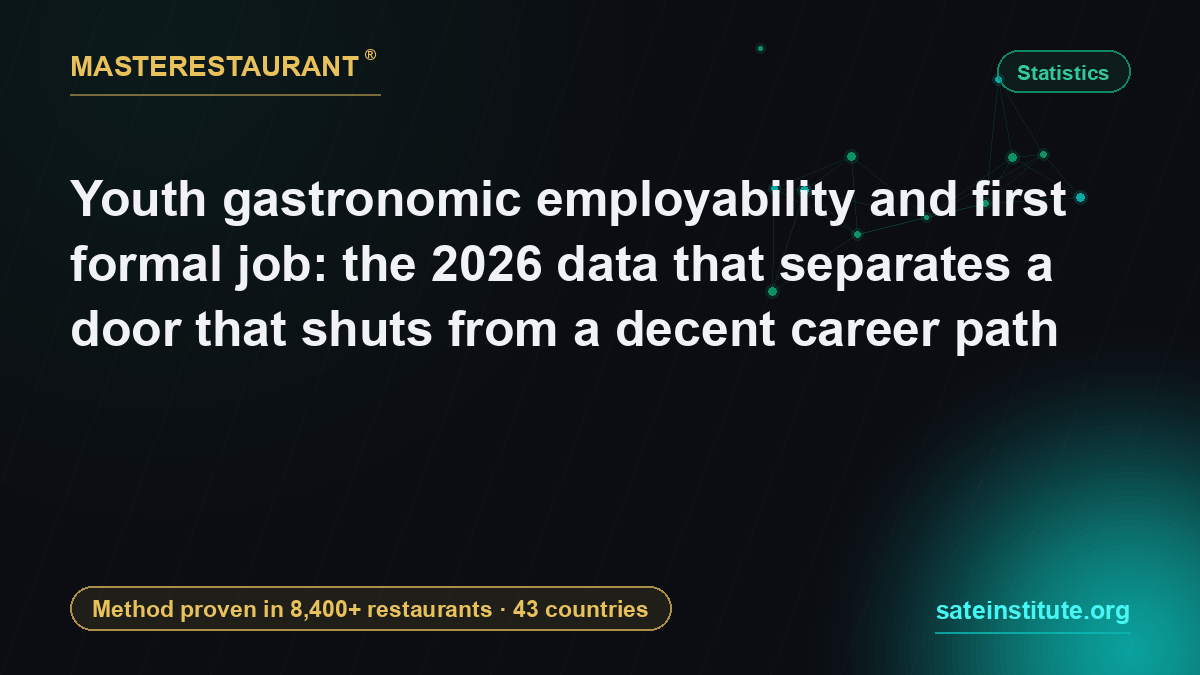 Youth gastronomic employability and first formal job: the 2026 data that separates a door that shuts from a decent career path — Masterestaurant